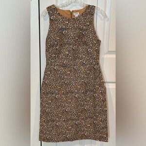 J. Crew Leopard Print Sheath Dress Size 6